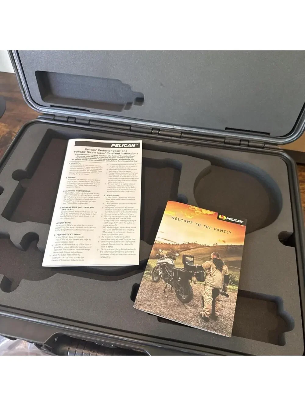 Pelican IM2300 Storm Case NEW Never Used Black w/ Custom CNC Foam Insert